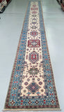 Certified Hand Knotted Afghan Hall Runner 585x80cm Perth