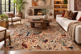 Full Room Size Garden Of Paradise Hand Knotted Afghan Chobi Rug 3x2m