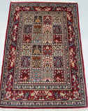 Fine Garden Design Authentic Handmade Persian Birjand Rug