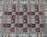 Superfine wool and silk garden design Persian Birjand rug 2x1.5m Perth