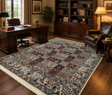 Superfine wool and silk garden design Persian Birjand rug 2x1.5m Sydney
