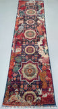 Certified Hand Knotted Afghan Mamluk Hall Runner – 298 x 77 cm