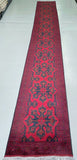 5.9m Long pure wool hand knotted Afghan Kunduz hall runner rug Australia