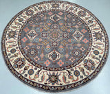Certified Handmade Afghan Round Rug 200x200cm Shoparug