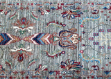 Certified Hand Knotted Afghan Hall Runner 625x81cm