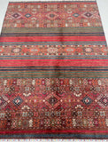 Certified Handmade Afghan Rug 237x176cm Australia