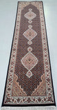 Handmade Indian Jaipur Mahi Tabriz Hall Runner Rug 309x82cm Australia