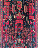 Pure wool handmade vintage Persian Nahavand hall runner rug 510x115cm Australia