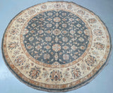 Room Size Wool Hand Knotted Afghan Chobi Round Rug 2x2m Perth