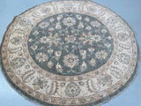 Certified Room Size Handmade Afghan Round Rug 149x159cm Perth