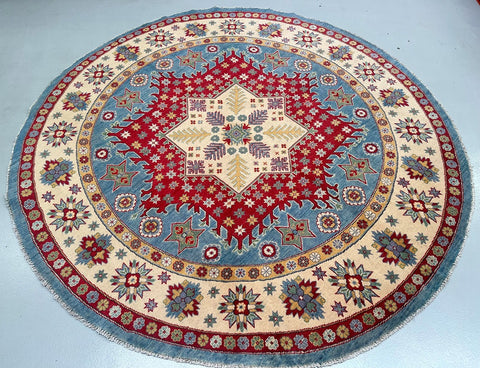 files/handmade-round-rug-248x248cm-kazak-design-blue-red-ivory..jpg