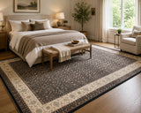 Full Room Size Hand Knotted Oriental Herati Jaipur Rug 298x195cm
 