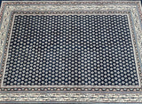 Wool Room Size Hand Knotted Oriental Jaipur Mir Rug 244x177cm Perth