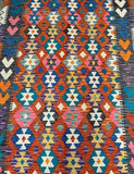 Certified Handmade Afghan Kilim Rug 283x187cm Perth.