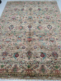 Large Room Size Authentic Hand Knotted Afghan Chobi Rug 339x247cm Perth