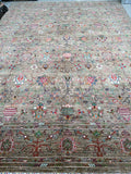 Stunning Large Room Size Authentic Hand Knotted Afghan Chobi Rug 4x3m