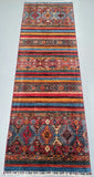 Certified Hand Knotted Afghan Hall Runner 256x84cm Perth