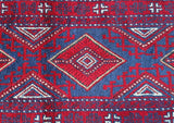 Hand Woven Afghan Mishwani Balouchi Narrow Hall Runner Rug 262x61cm Shoparug