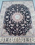 Superb Room Size Wool Hand Knotted Oriental Jaipur Nain Rug 257x206cm Perth