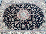 Superb Room Size Wool Hand Knotted Oriental Jaipur Nain Rug 257x206cm Shoparug