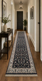 Wool Hand Knotted Oriental Jaipur Hall Runner Rug 303x83cm Brisbane