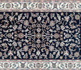 Wool Hand Knotted Oriental Jaipur Hall Runner Rug 303x83cm Shoparug