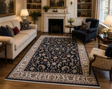 Room Size Wool Hand Knotted Oriental Jaipur Nain Rug 257x164cm