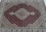 Full Room Size Hand Knotted Oriental Jaipur Tabriz Rug 257x203cm Perth