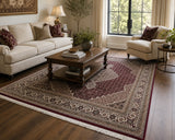 Full Room Size Hand Knotted Oriental Jaipur Tabriz Rug 257x203cm Shoparug