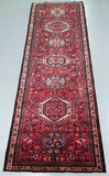 Pure wool tribal hand knotted Persian Qarajeh hall runner rug 295x103cm Australia