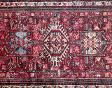 Pure wool tribal hand knotted Persian Qarajeh hall runner rug 295x103cm Perth