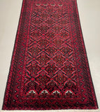 Authentic Handmade Persian Balouchi Rug Which Also Can Be Used As A Short Runner