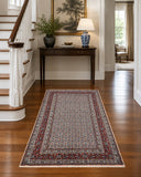 Fine wool Herati handmade Persian Birjand rug 190x116cm