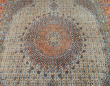 Large Room Size Authentic Handmade Vintage Birjand Rug 4x3m