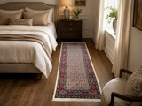 Fine Wool Authentic Handmade Persian Birjand Hall Runner Rug 200x85cm Perth