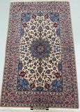 Masterpiece silk base handmade Persian Isfahan rug signed 175x110cm Australia