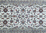 3.9m long lambs wool handmade Persian Kashan hall runner rug