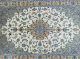 Fine lambs wool handmade Persian Kashan rug 178x112cm