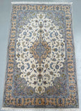 Fine lambs wool handmade Persian Kashan rug 178x112cm Perth