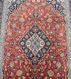 Full room size lamb's wool handmade Persian Kashan rug 310x200cm Shoparug