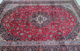 Large Room Size Wool Handmade Persian Kashan Rug 380x300cm Adelaide