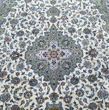 Massive room size wool hand knotted vintage Persian Kashan rug 3.8x2.8m Perth