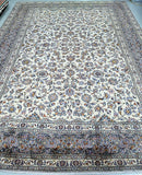 Large room size traditional handmade Persian Kashan rug 3.8x2.7m Perth