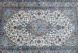 Superfine wool hand knotted Persian Kashan rug signed 223x145m Perth