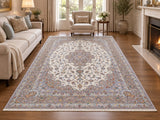 Superb full room size handmade Persian Kashan rug Signed 315x195m