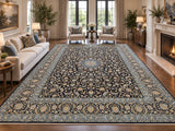 Top quality oversize hand knotted imperial Persian Kashan rug signed 440x310cm Sydney