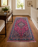 Dense quality pure wool handmade Persian Kashmar rug 205x113cm