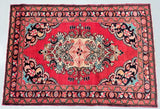 Pure wool tribal hand knotted Persian Lilian rug 155x110cm Perth
