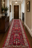 Pure woo floral design handmade Persian Lilian hall runner rug 300x80cm Australia