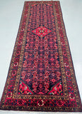 Wool Handmade Vintage Persian Malayer Wide Hall Runner rug 340x125cm Perth